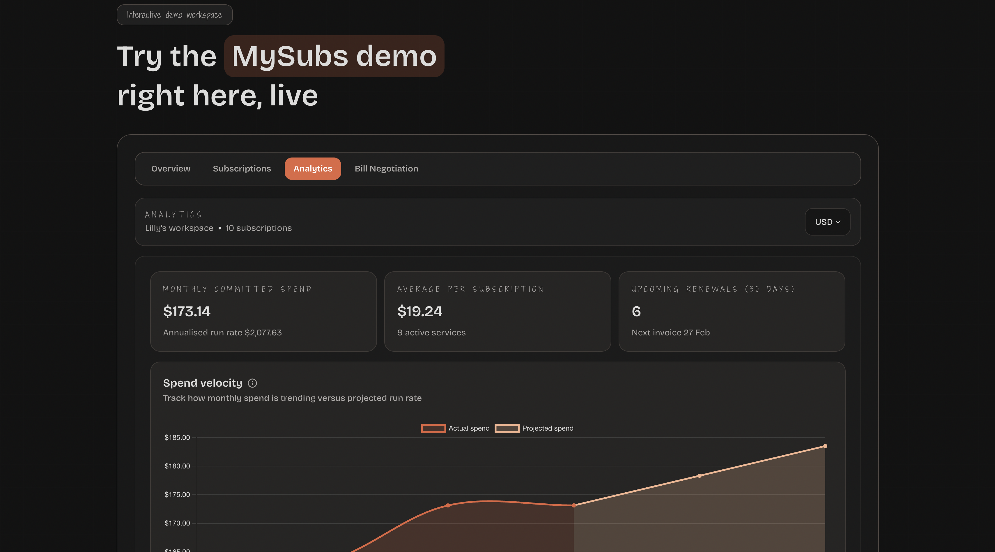 Screenshot 3 of MySubs