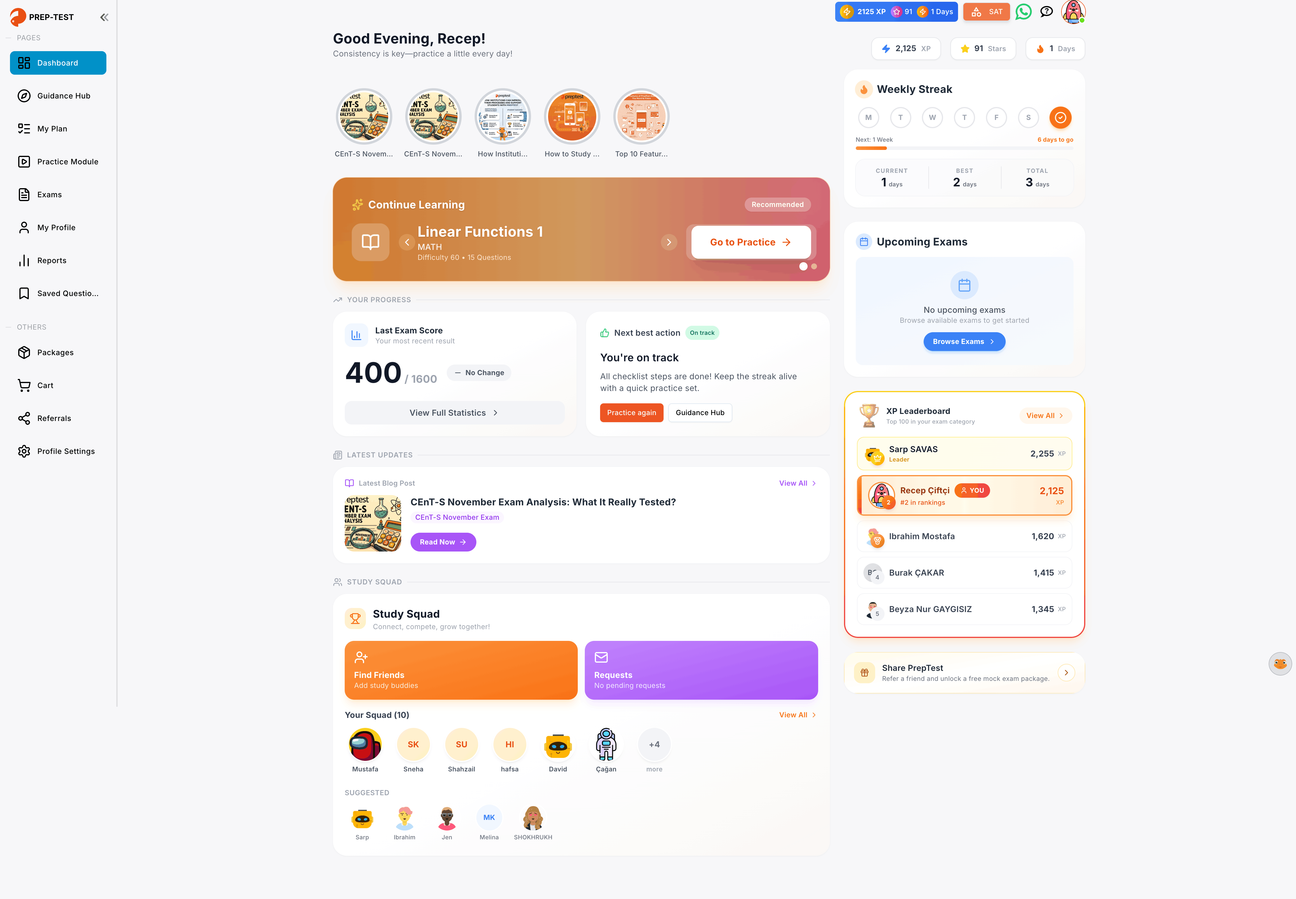 Screenshot 2 of PREP TEST