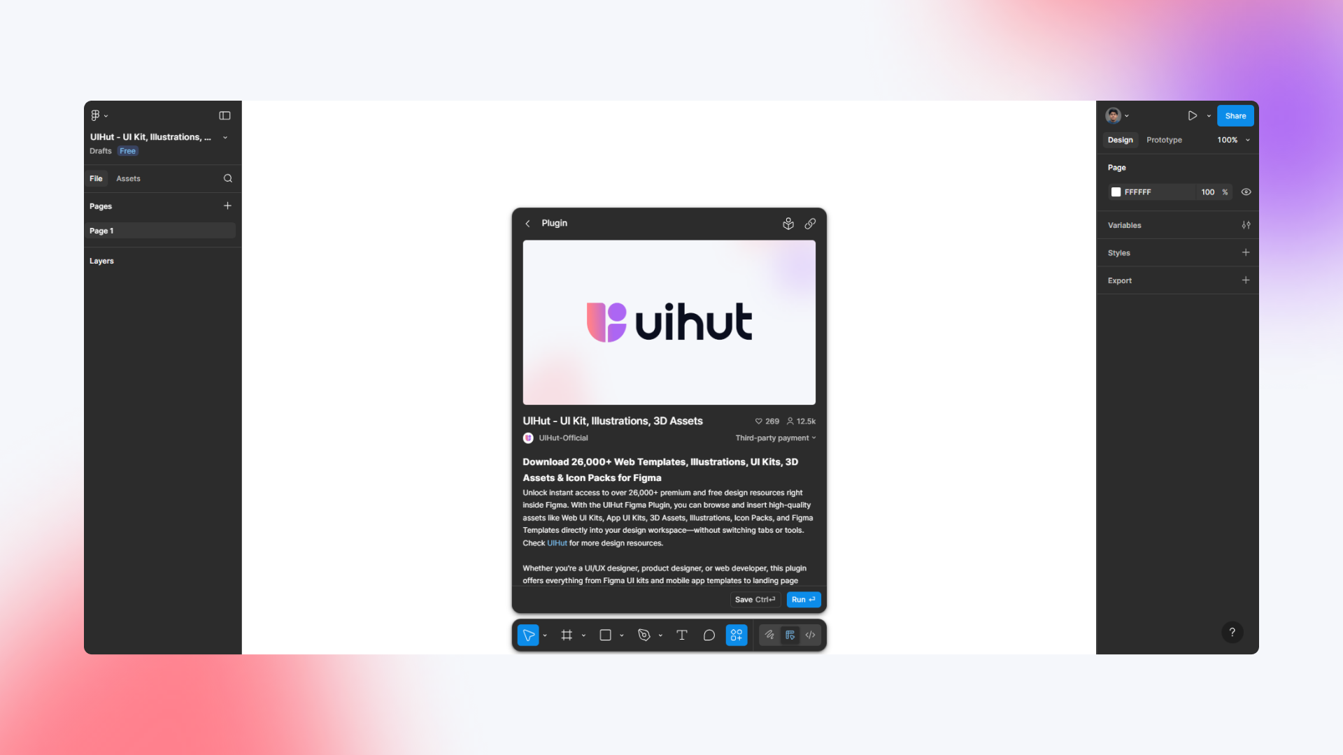 Screenshot 2 of UIHut Figma Plugin