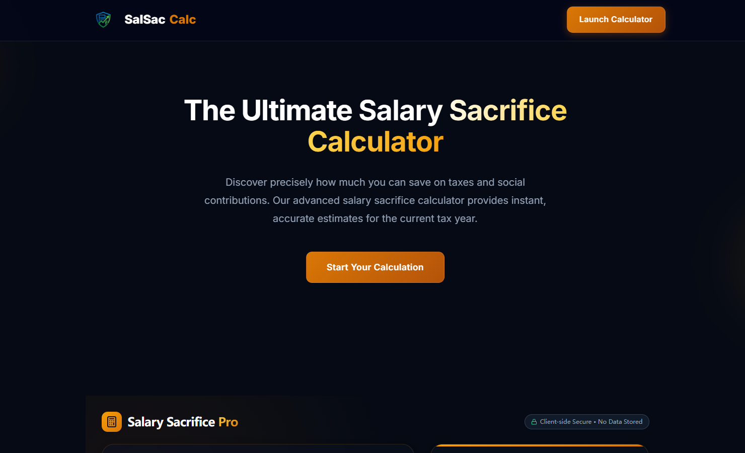 Screenshot 1 of Salary Sacrifice Calculator