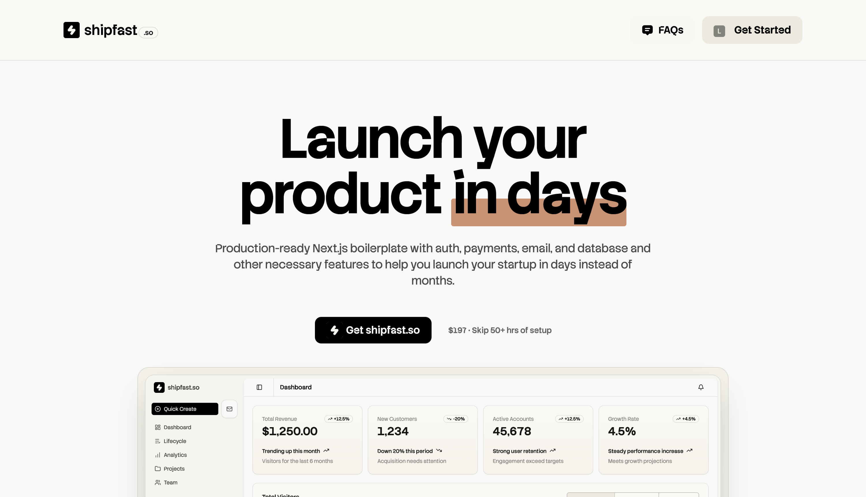 Screenshot 1 of shipfast.so