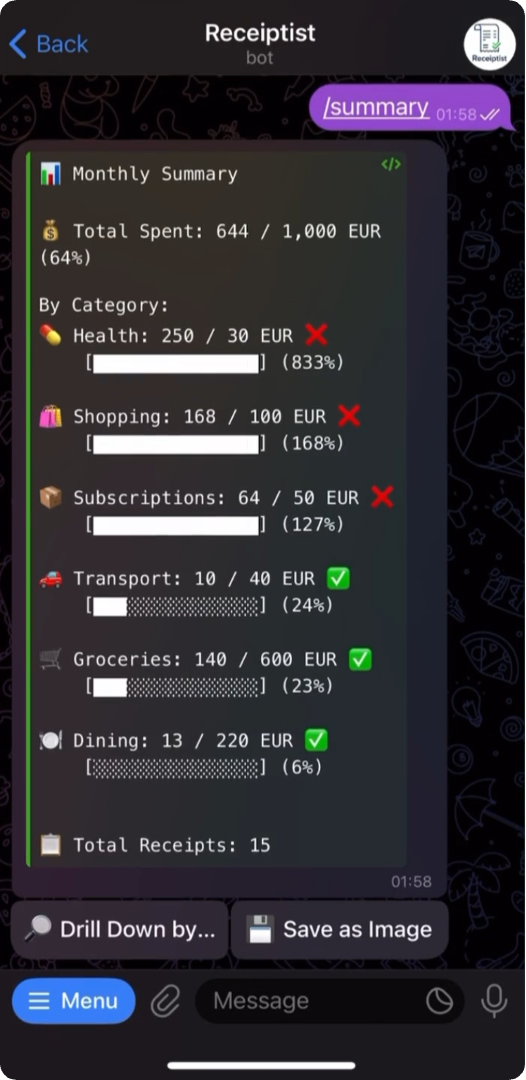 Screenshot 4 of Receiptist