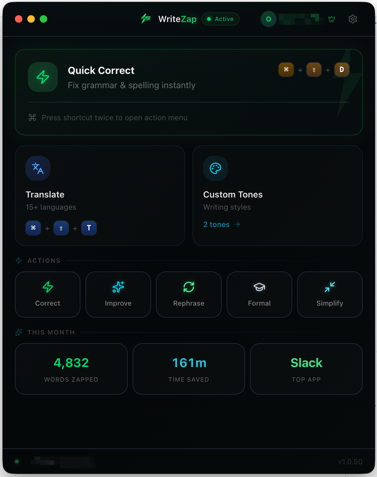 Screenshot 2 of WriteZap