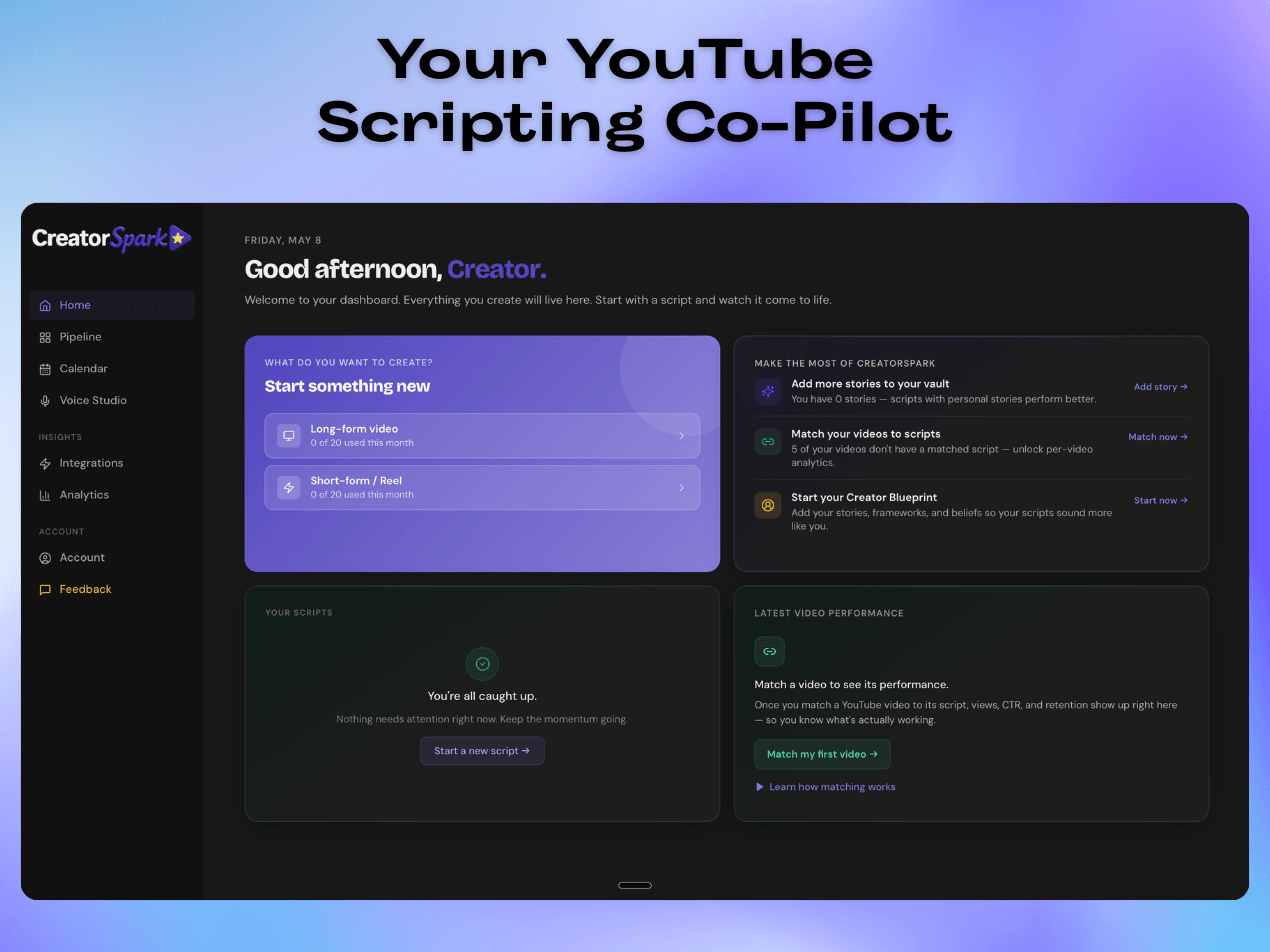 Screenshot 1 of CreatorSpark