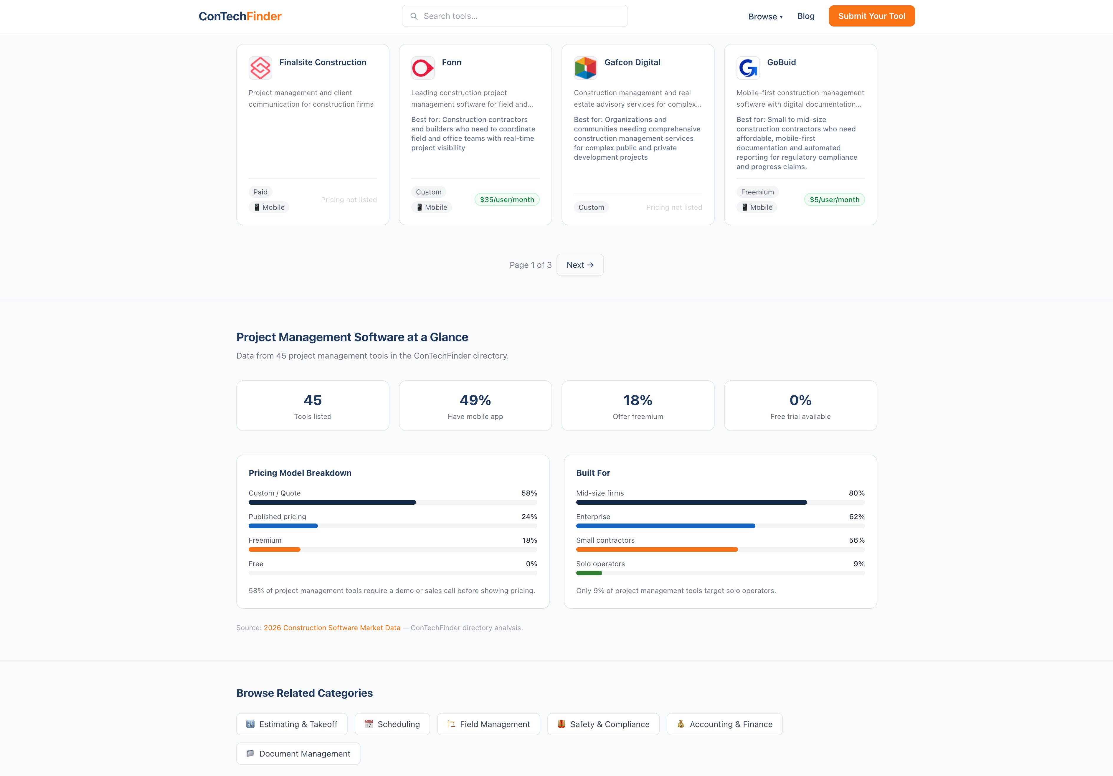 Screenshot 3 of ConTechFinder