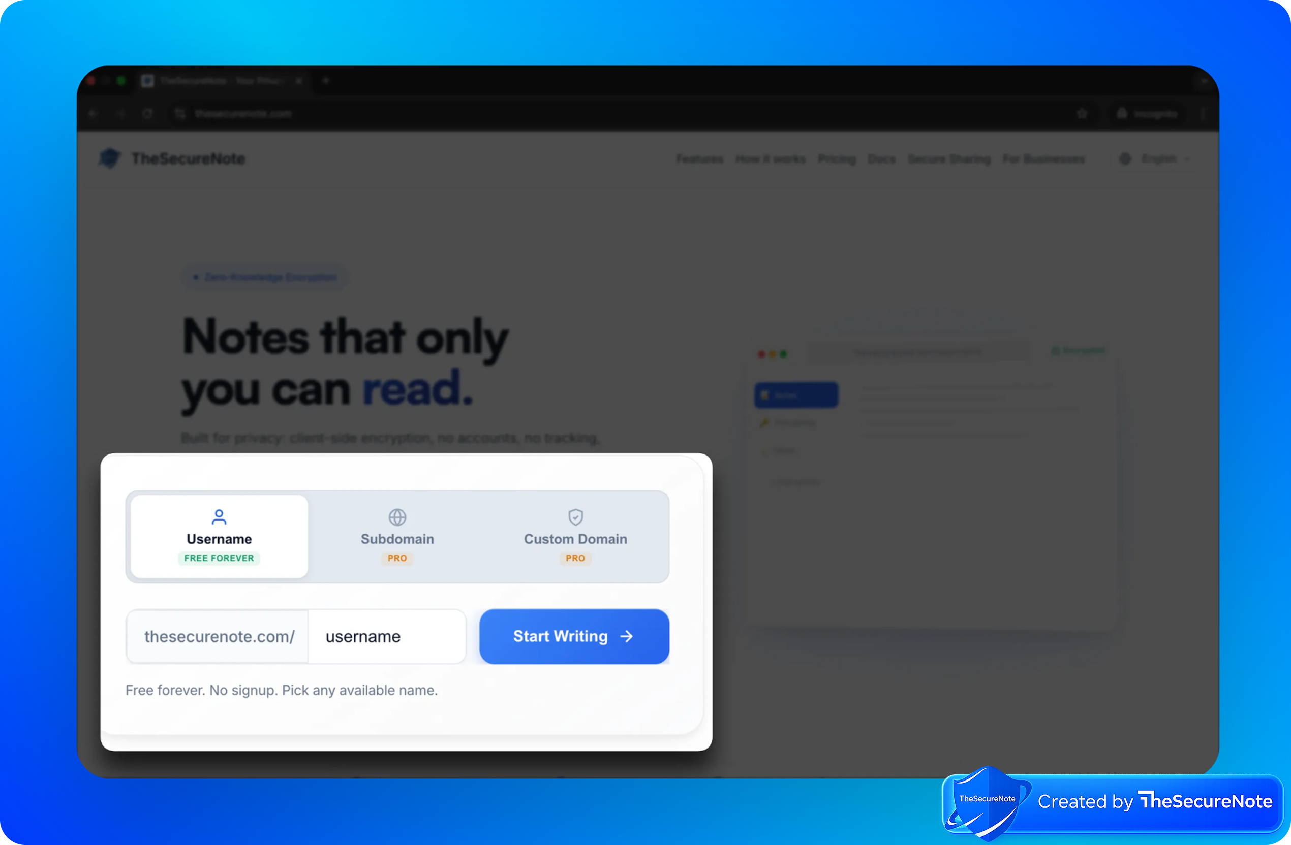 Screenshot 1 of The Secure Note