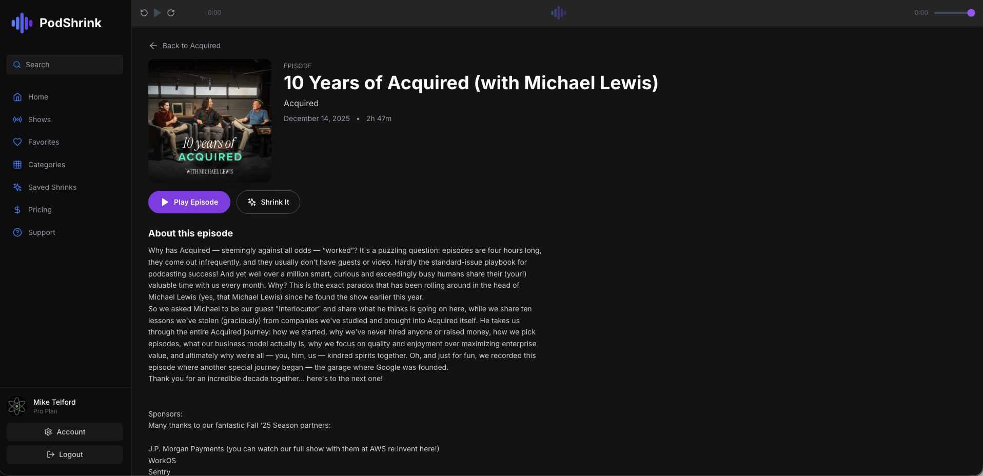 Screenshot 2 of PodShrink