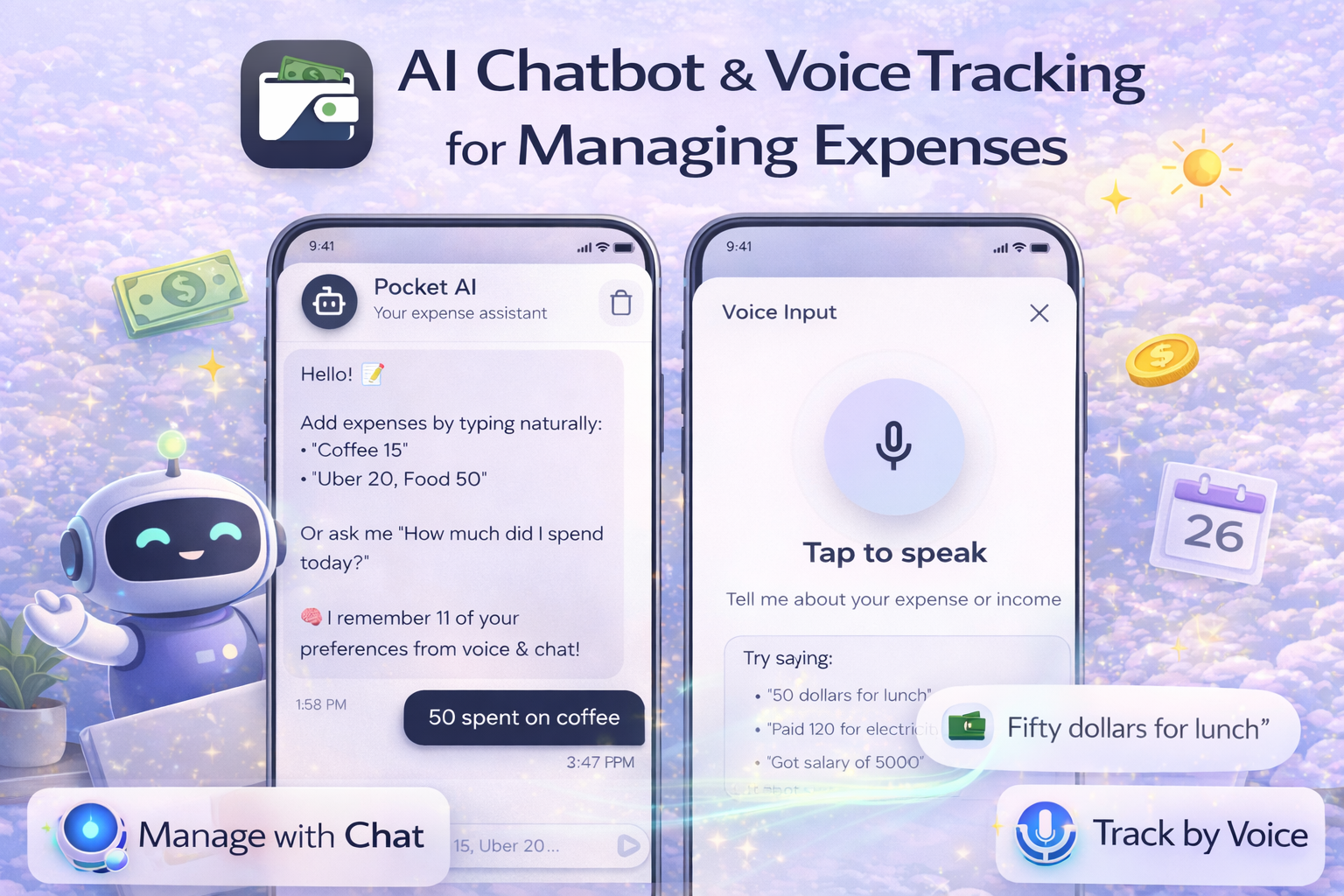 Screenshot 2 of Pocket - AI Budget & Expense Tracker