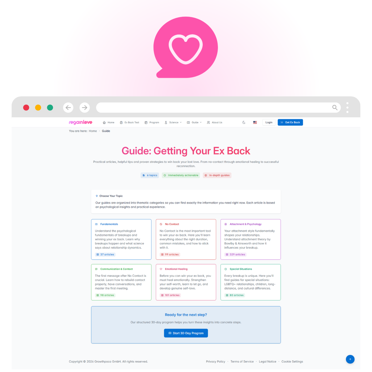 Screenshot 4 of RegainLove.com