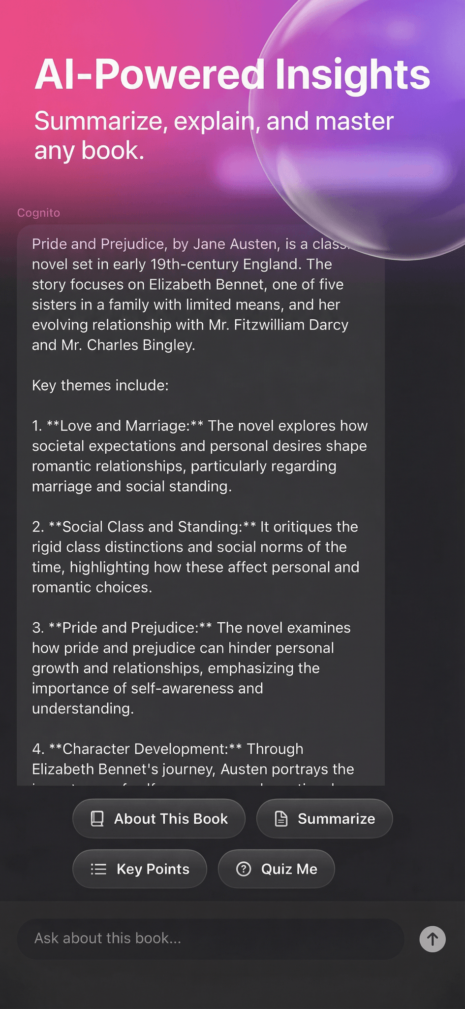 Screenshot 4 of Cognito — AI Reading Companion