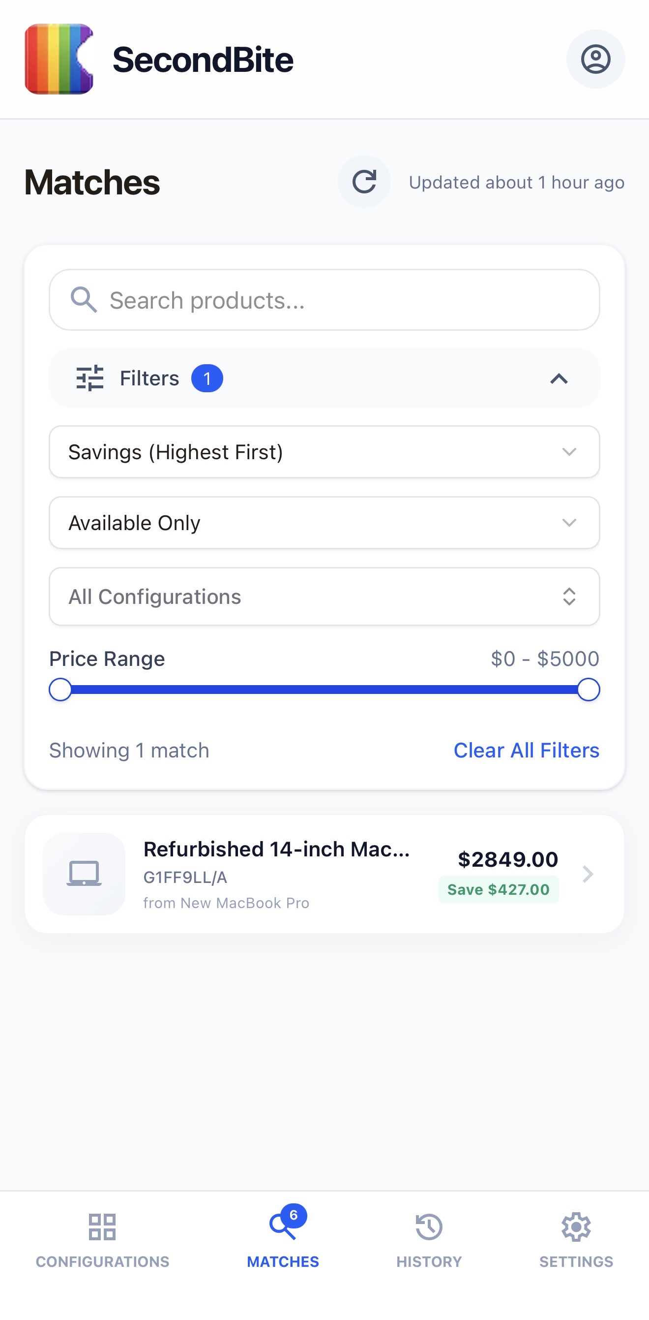 Screenshot 3 of SecondBite