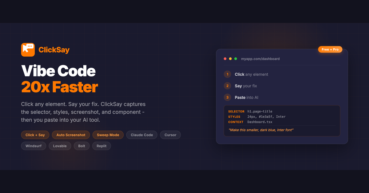 Screenshot 1 of ClickSay