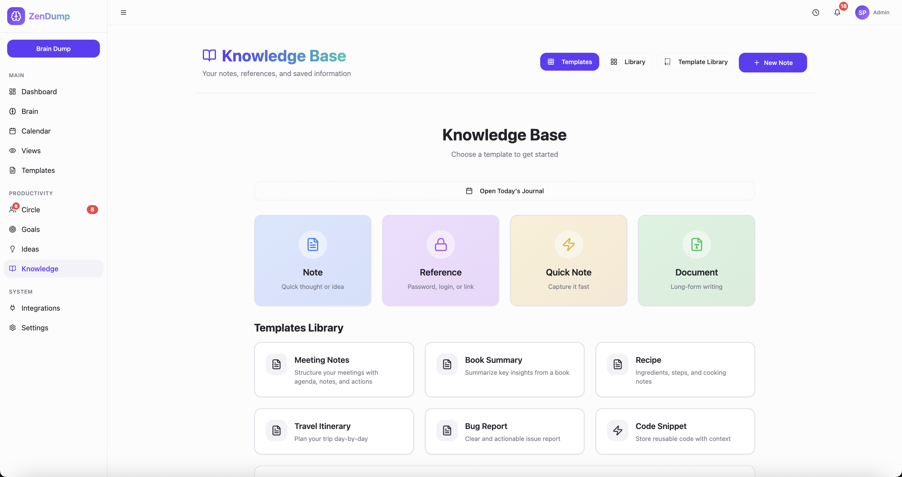 Screenshot 4 of ZenDump - Your AI-Powered Second Brain