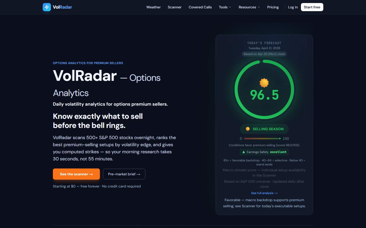Screenshot 1 of VolRadar