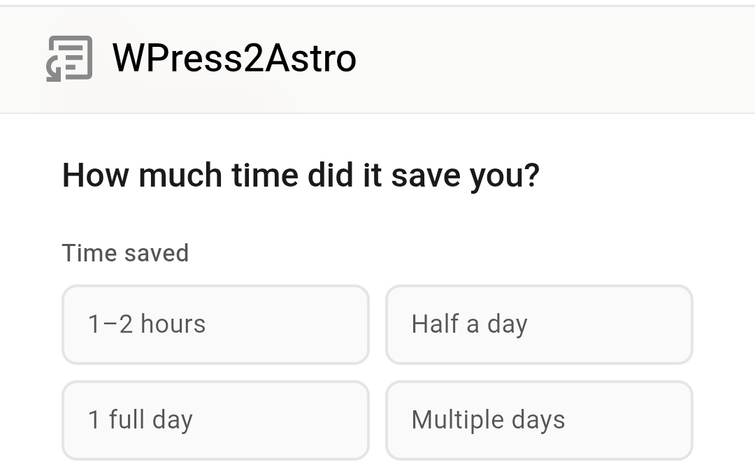 Screenshot 3 of WPress2Astro 