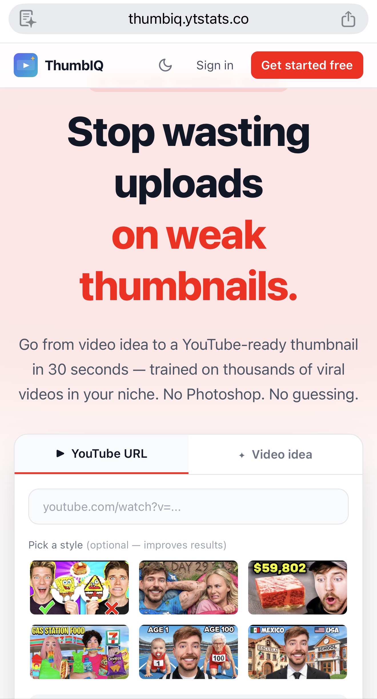 Screenshot 1 of ThumbIQ