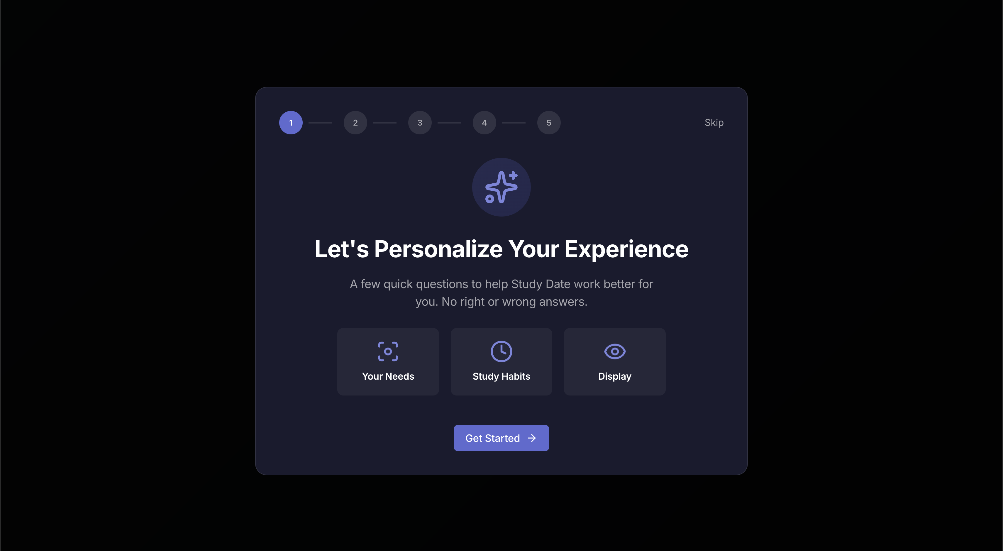 Screenshot 1 of Study Date