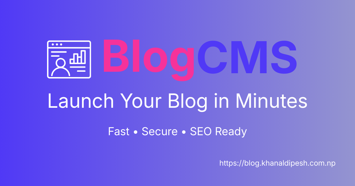 Screenshot 1 of Blog CMS – Fast & Simple Blogging