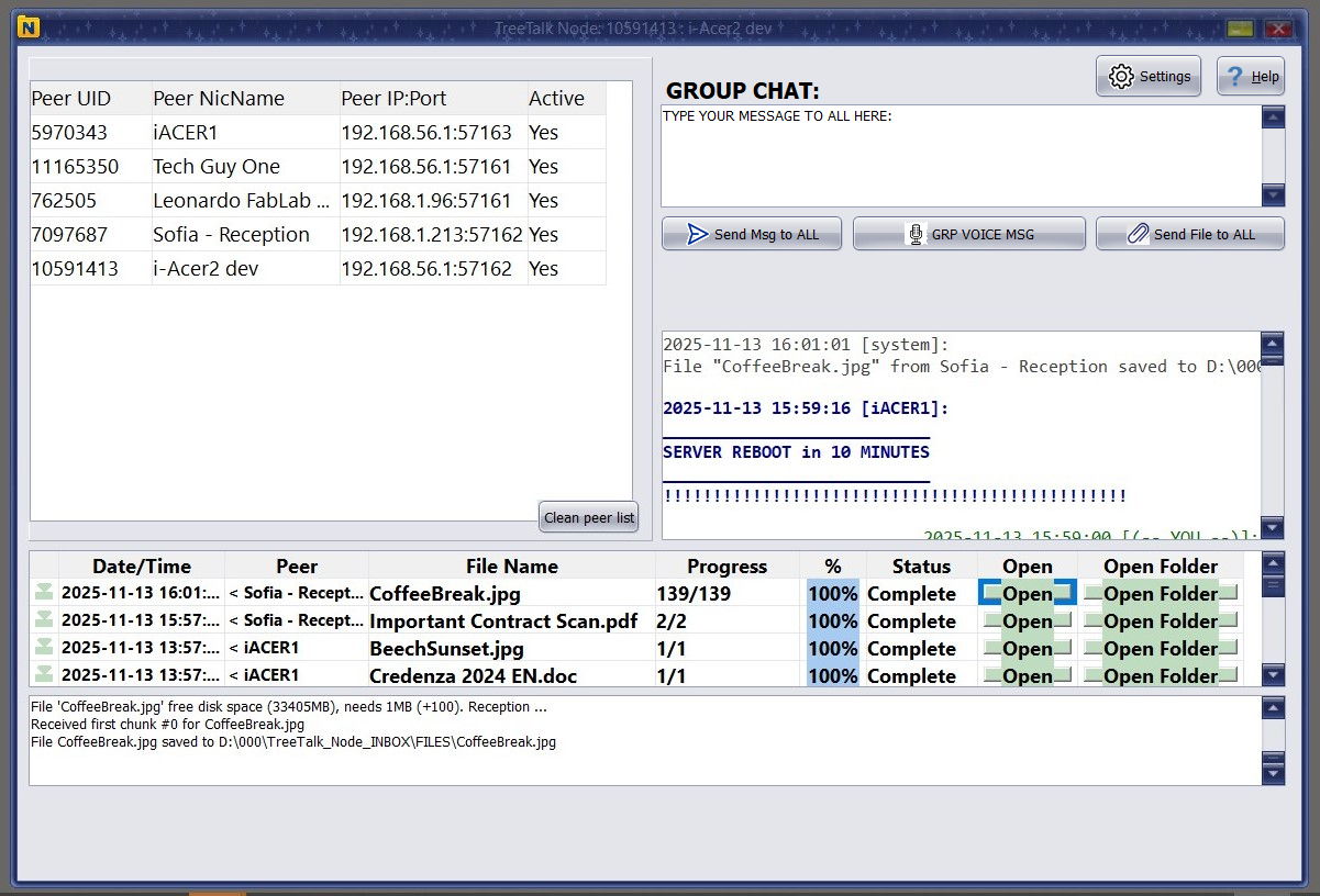 Screenshot 1 of TreeTalk Node