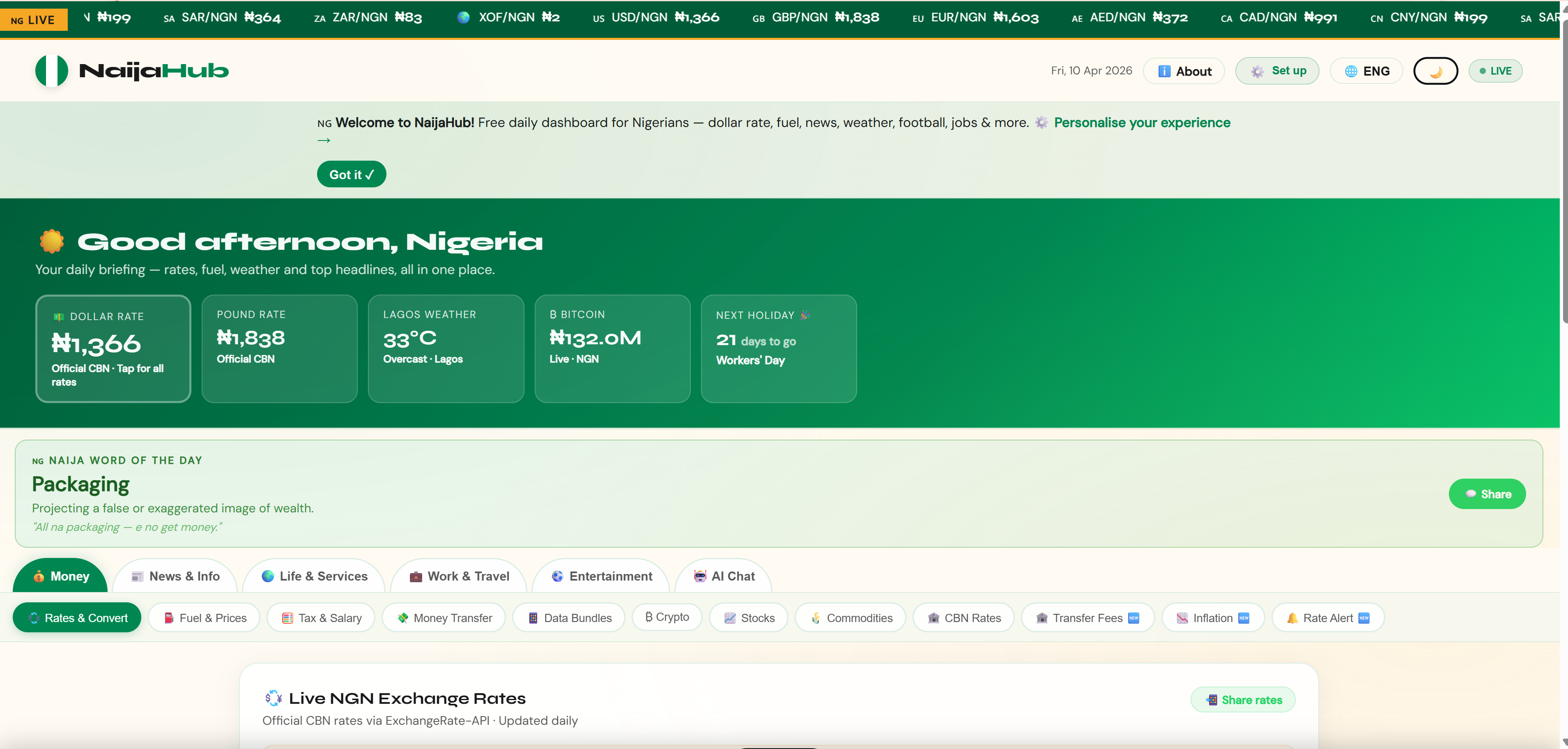 Screenshot 1 of NaijaHub