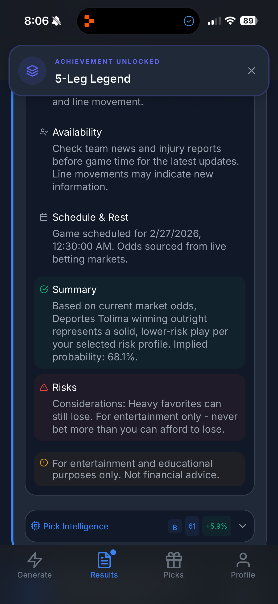 Screenshot 9 of Parlay Pilot