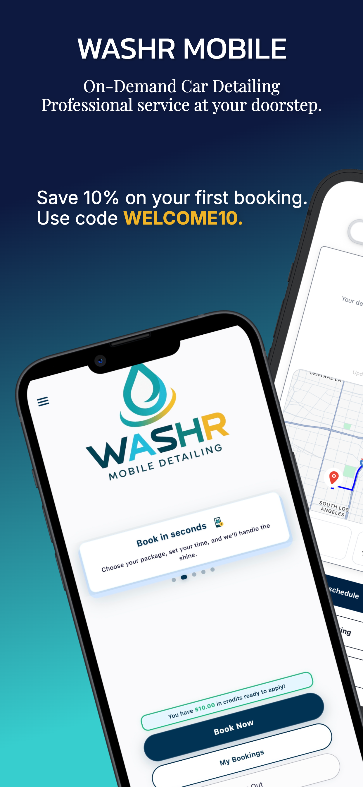 Screenshot 1 of Washr Mobile Detailing & Car Wash
