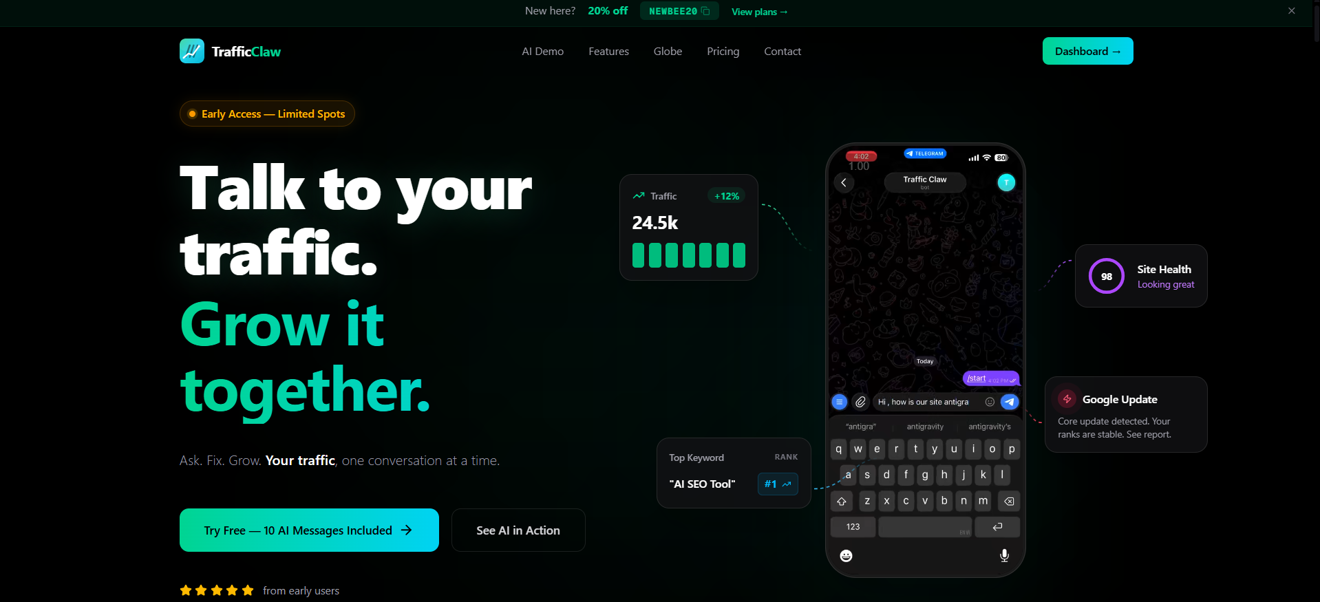 Screenshot 1 of TrafficClaw