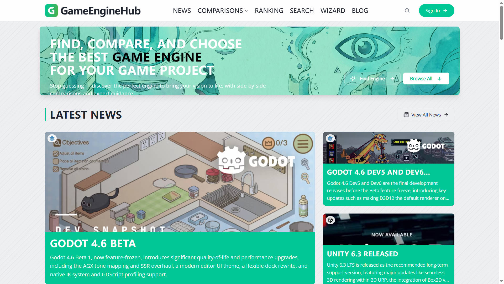 Screenshot 1 of GameEngineHub