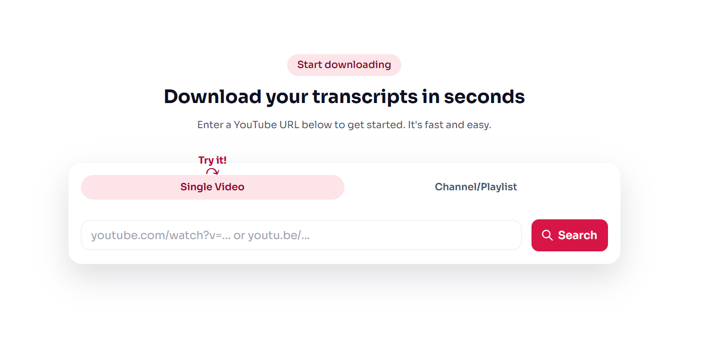 Screenshot 2 of Download YouTube Transcripts