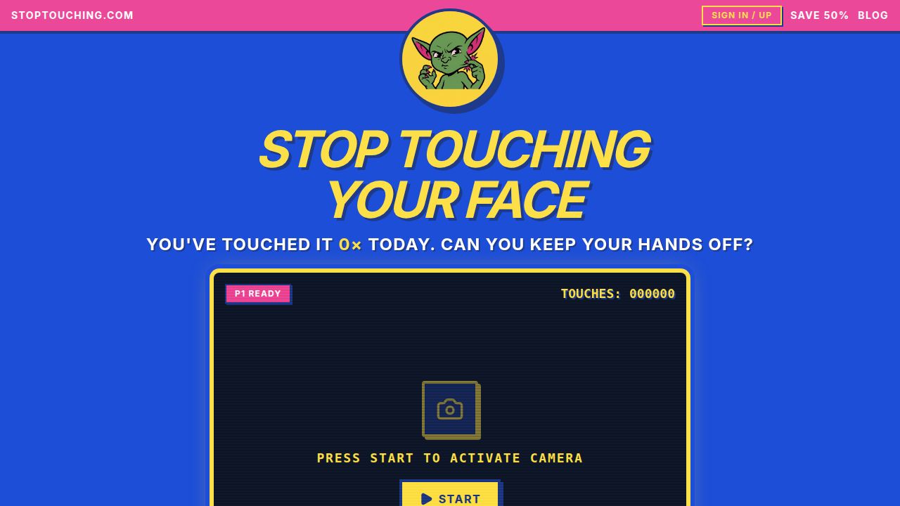 Screenshot 1 of Stoptouching.com