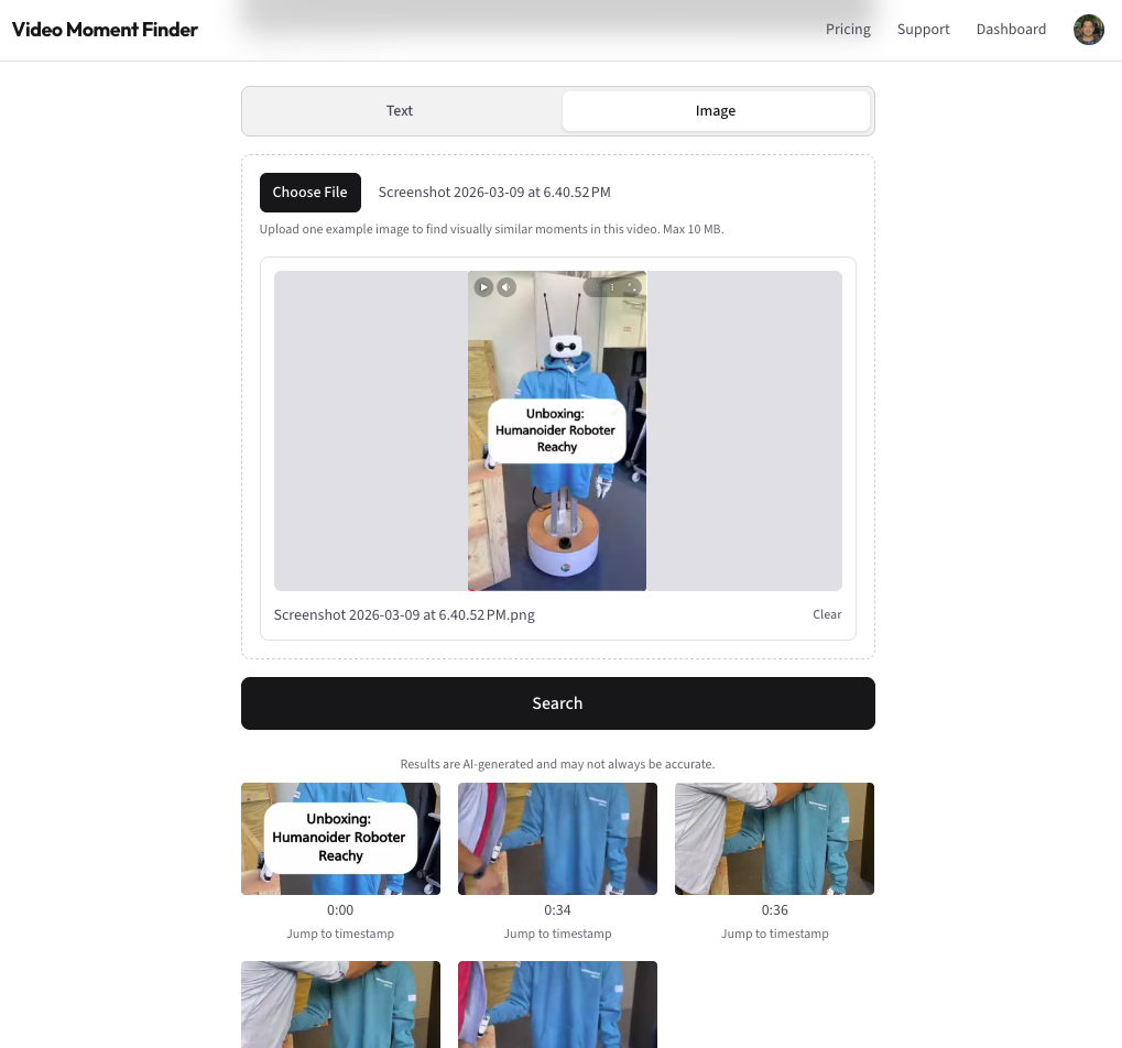 Screenshot 2 of Video Moment Finder