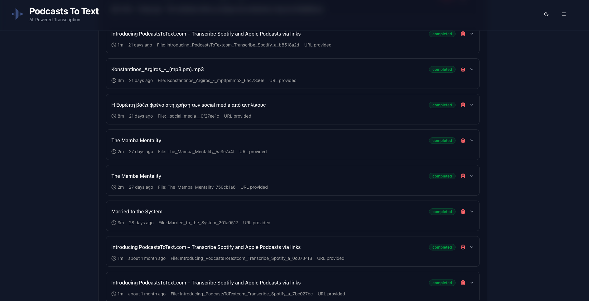 Screenshot 5 of Podcasts to Text