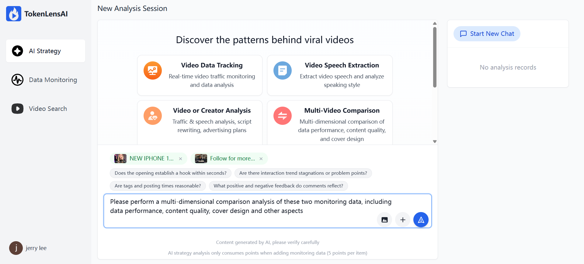 Screenshot 4 of TokenLensAI - AI-powered TikTok Analytic