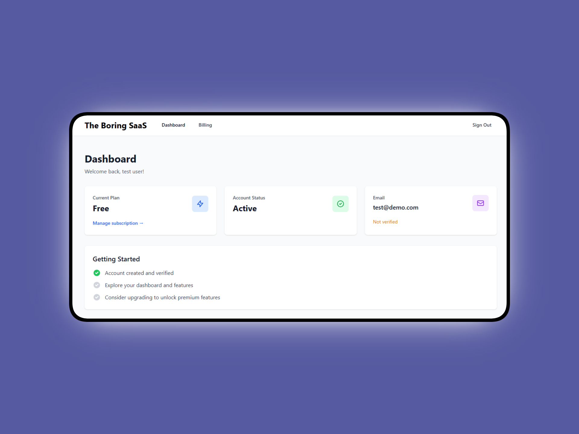 Screenshot 5 of The Boring SaaS Starter Kit