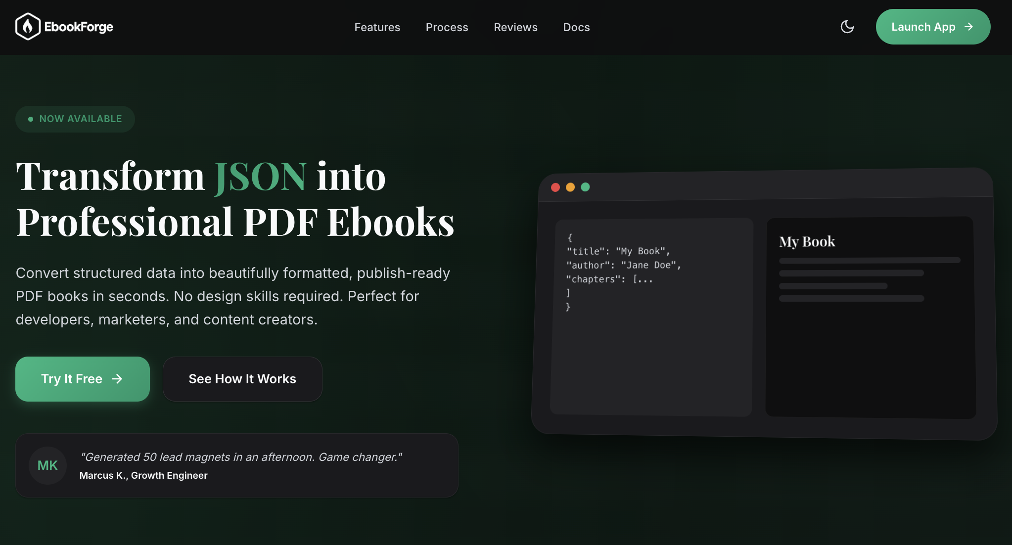 Screenshot 1 of EbookForge