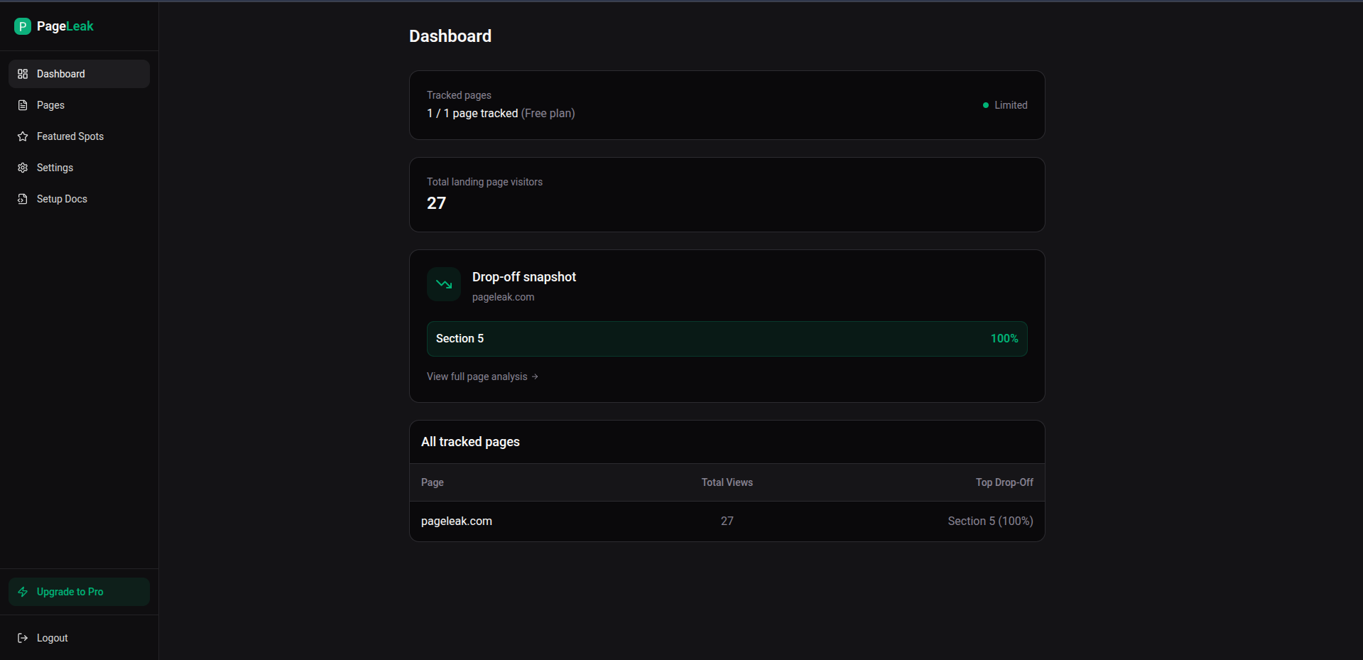 Screenshot 1 of PageLeak