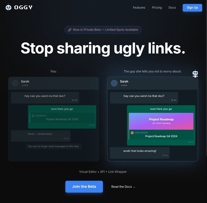 Screenshot 1 of Oggy - Dynamic Social Cards