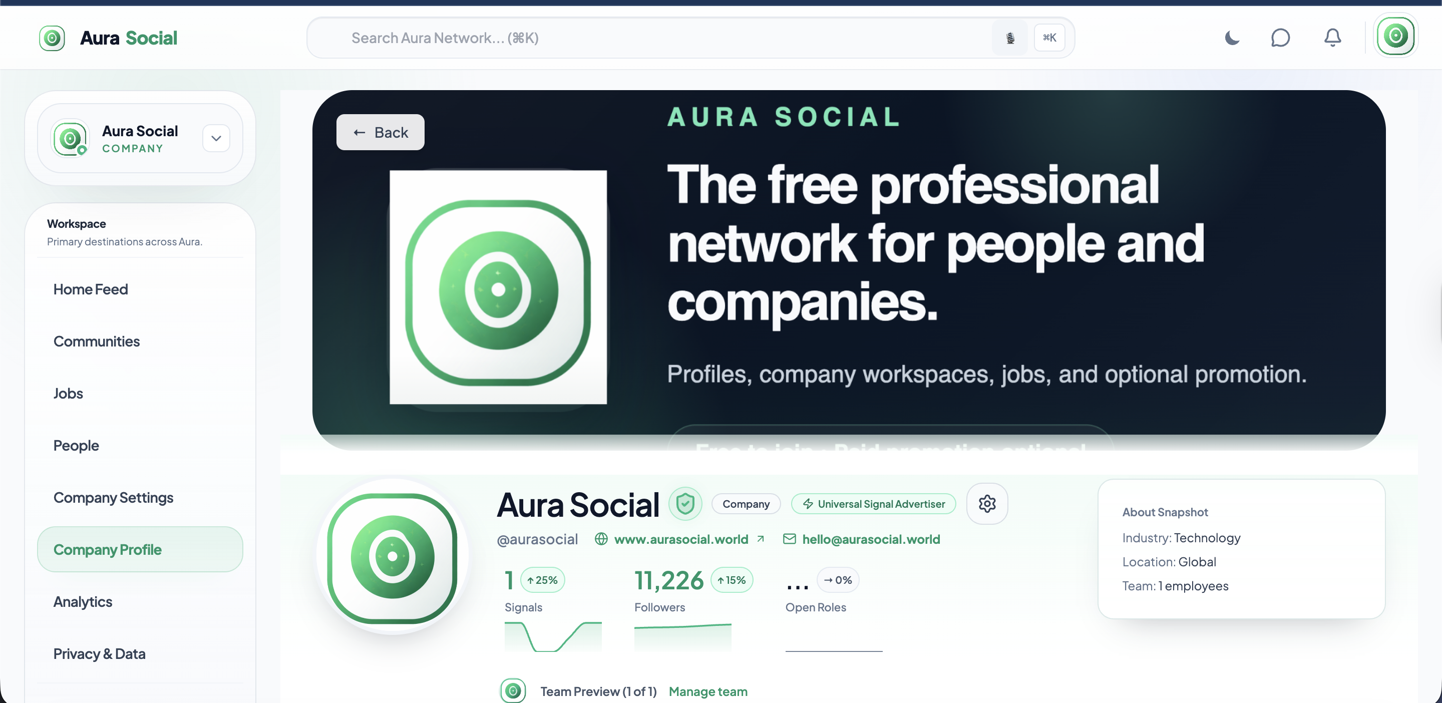 Screenshot 3 of Aura Social