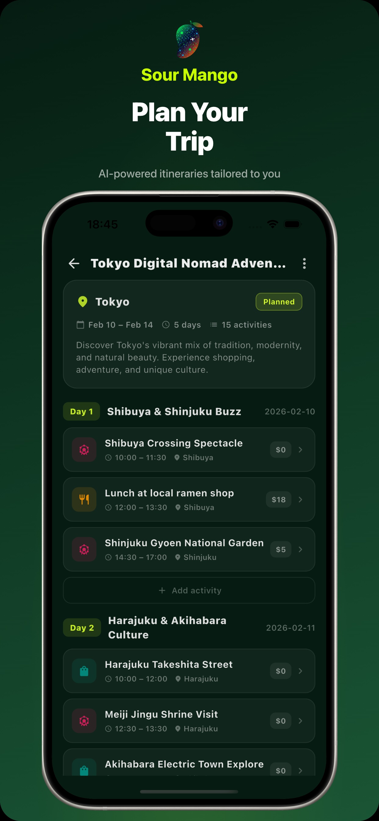 Screenshot 7 of Sour Mango: AI Travel Companion