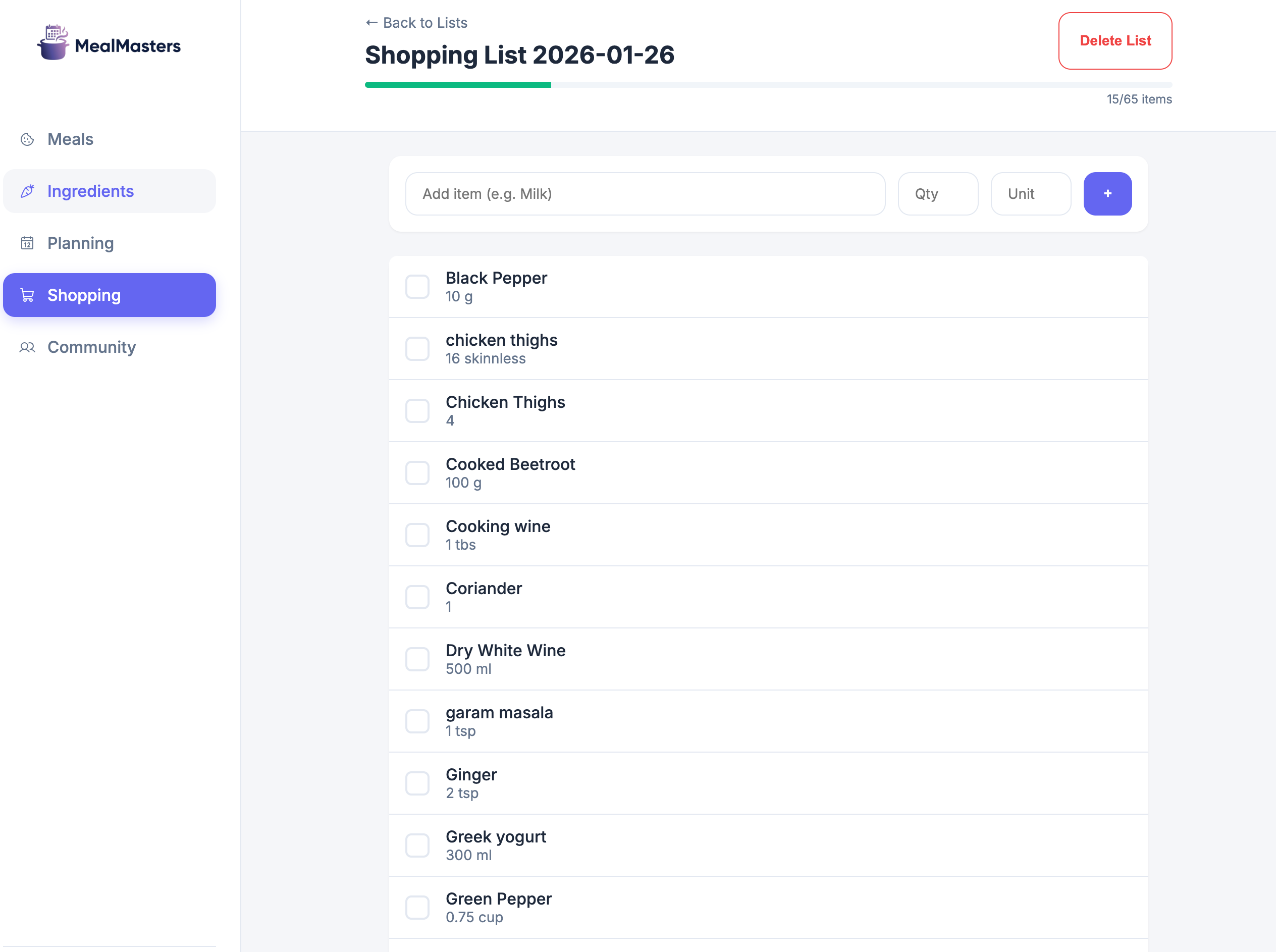 Screenshot 2 of MealMasters