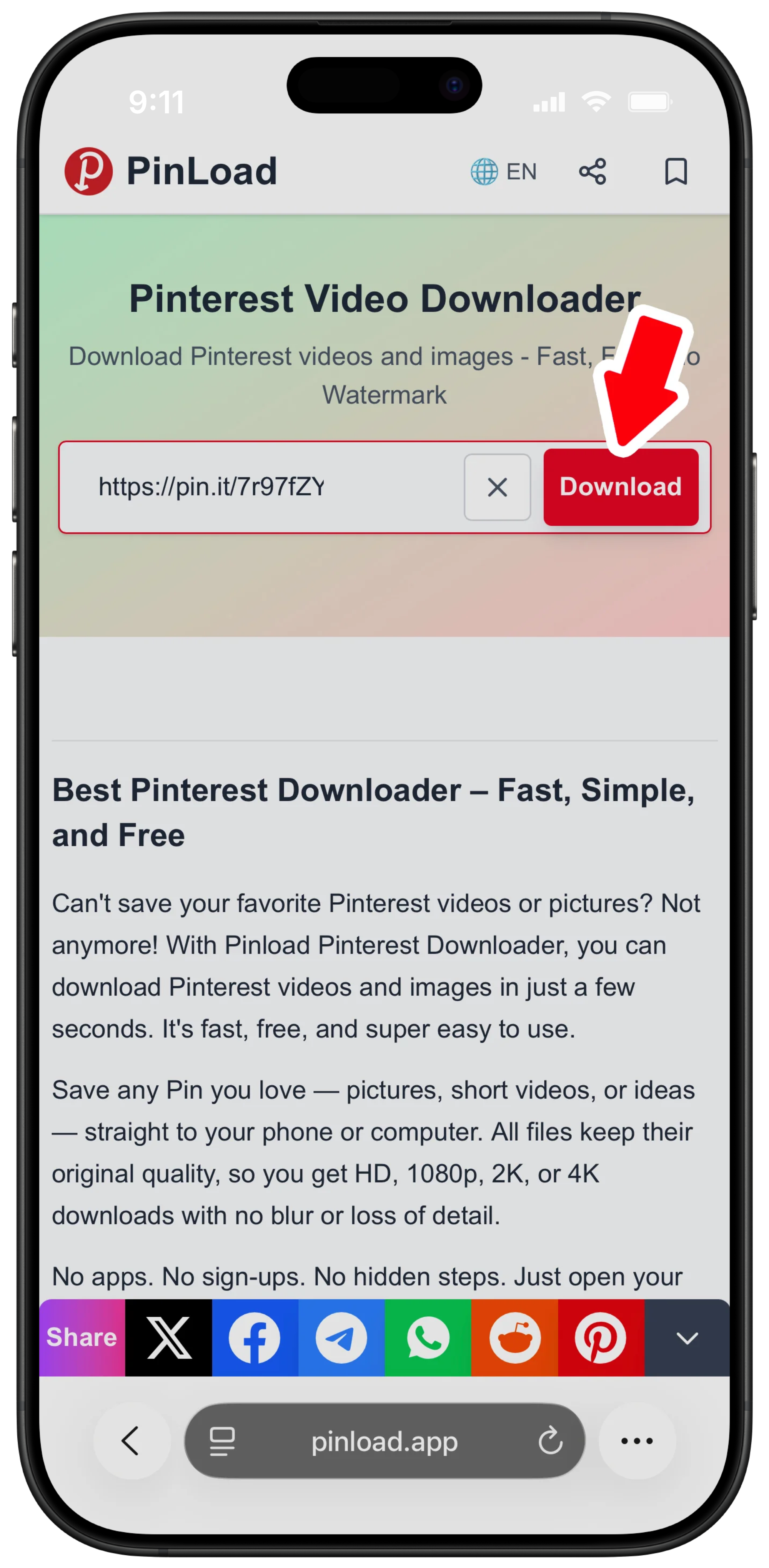 Screenshot 5 of PinLoad - Pinterest Video Downloader