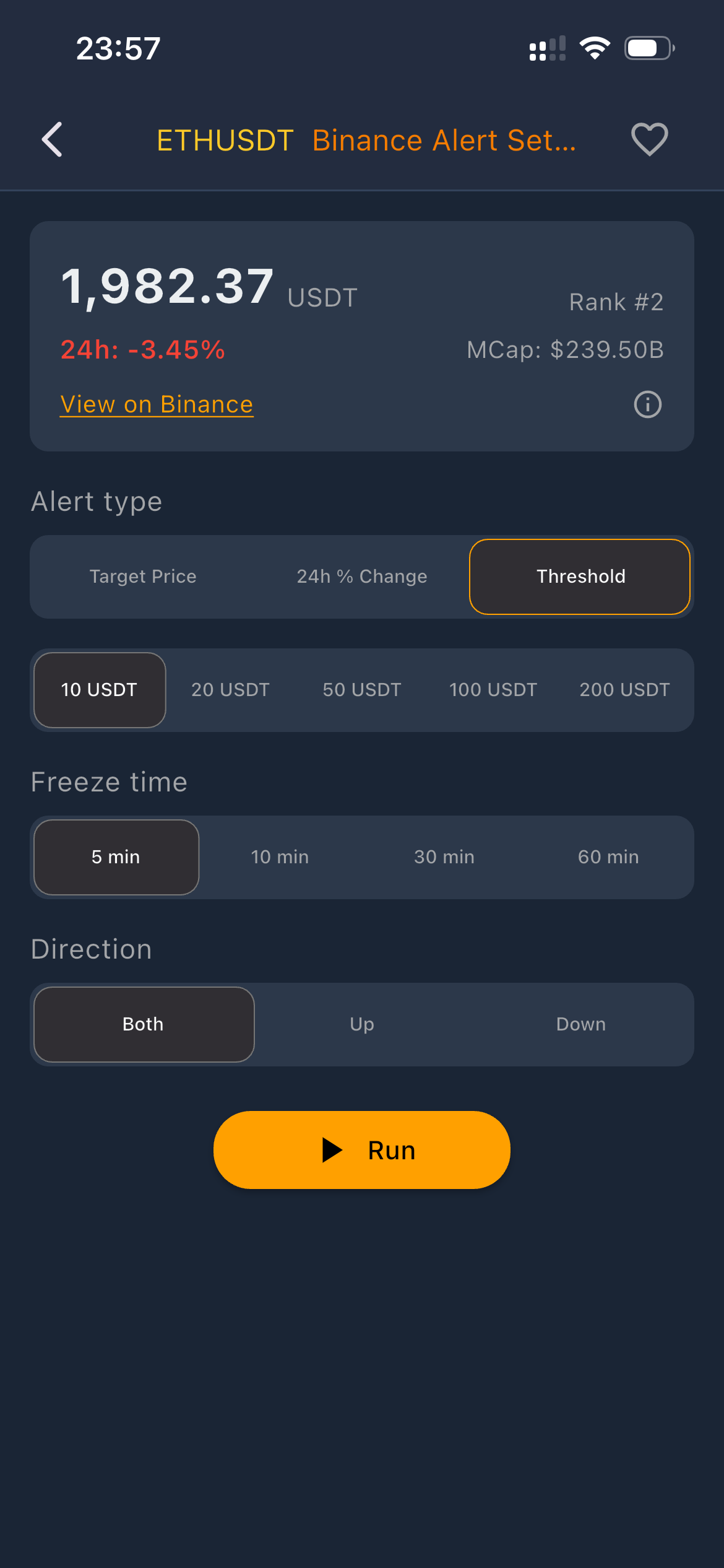 Screenshot 4 of Crypto Tools Alerts