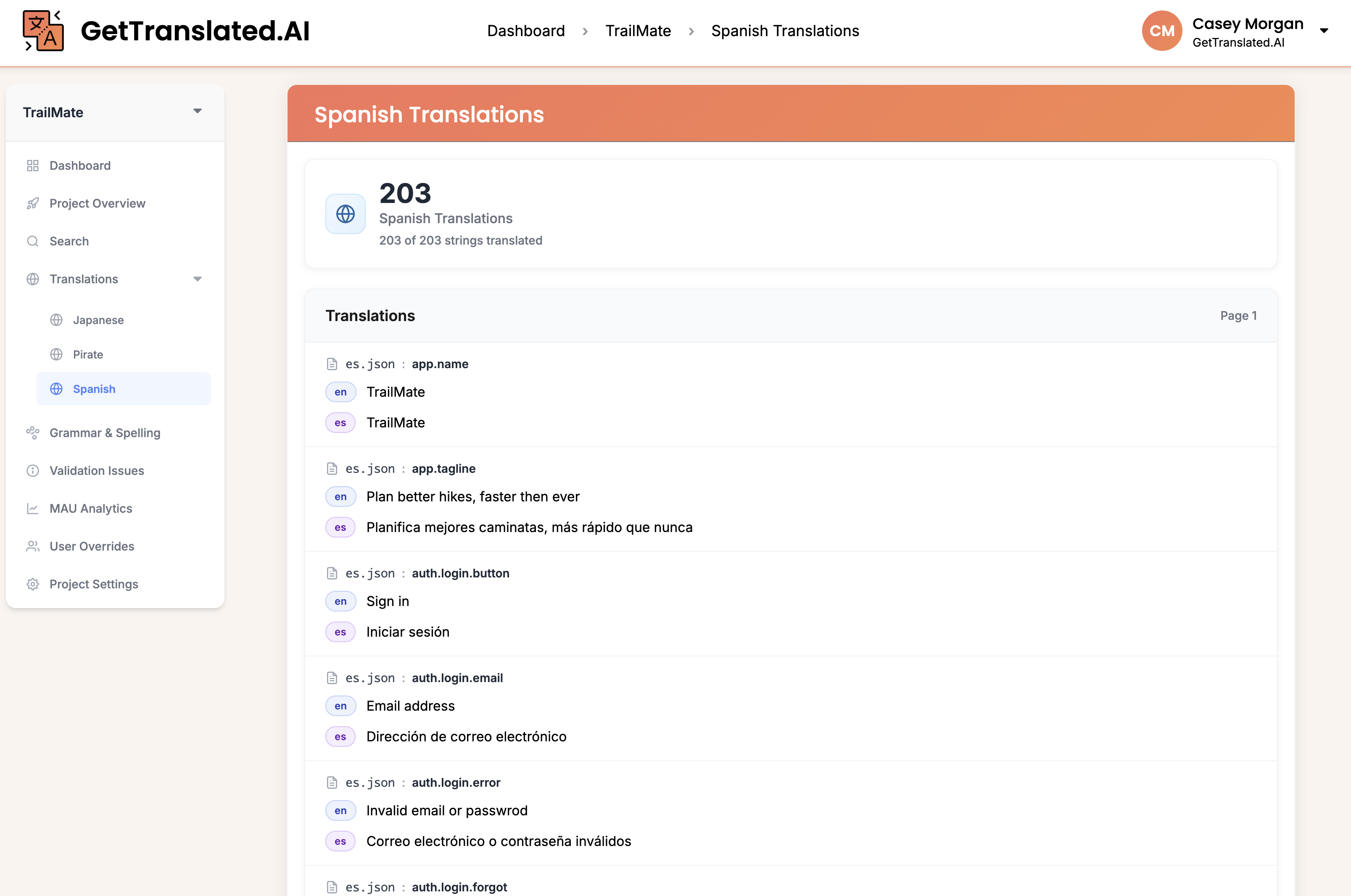 Screenshot 2 of GetTranslated.AI