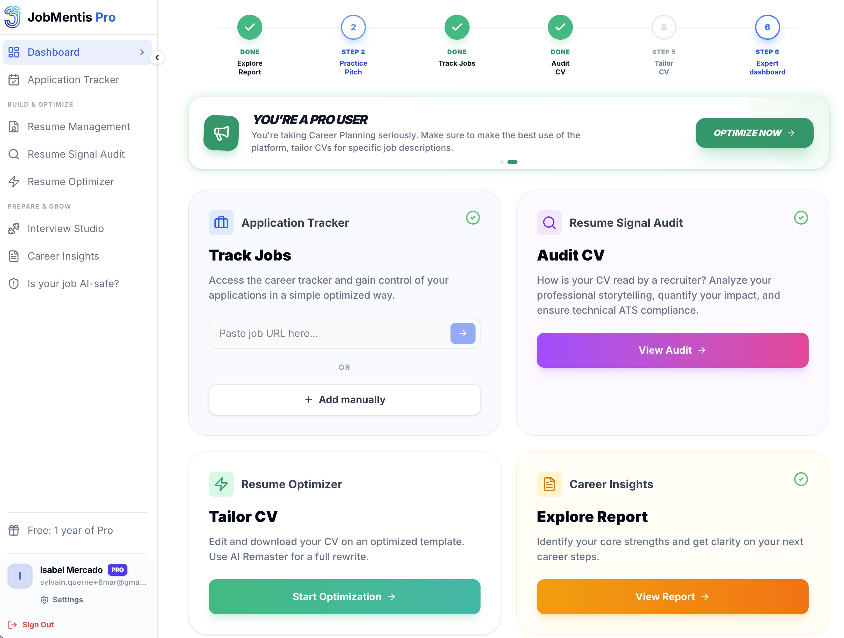 Screenshot 1 of JobMentis