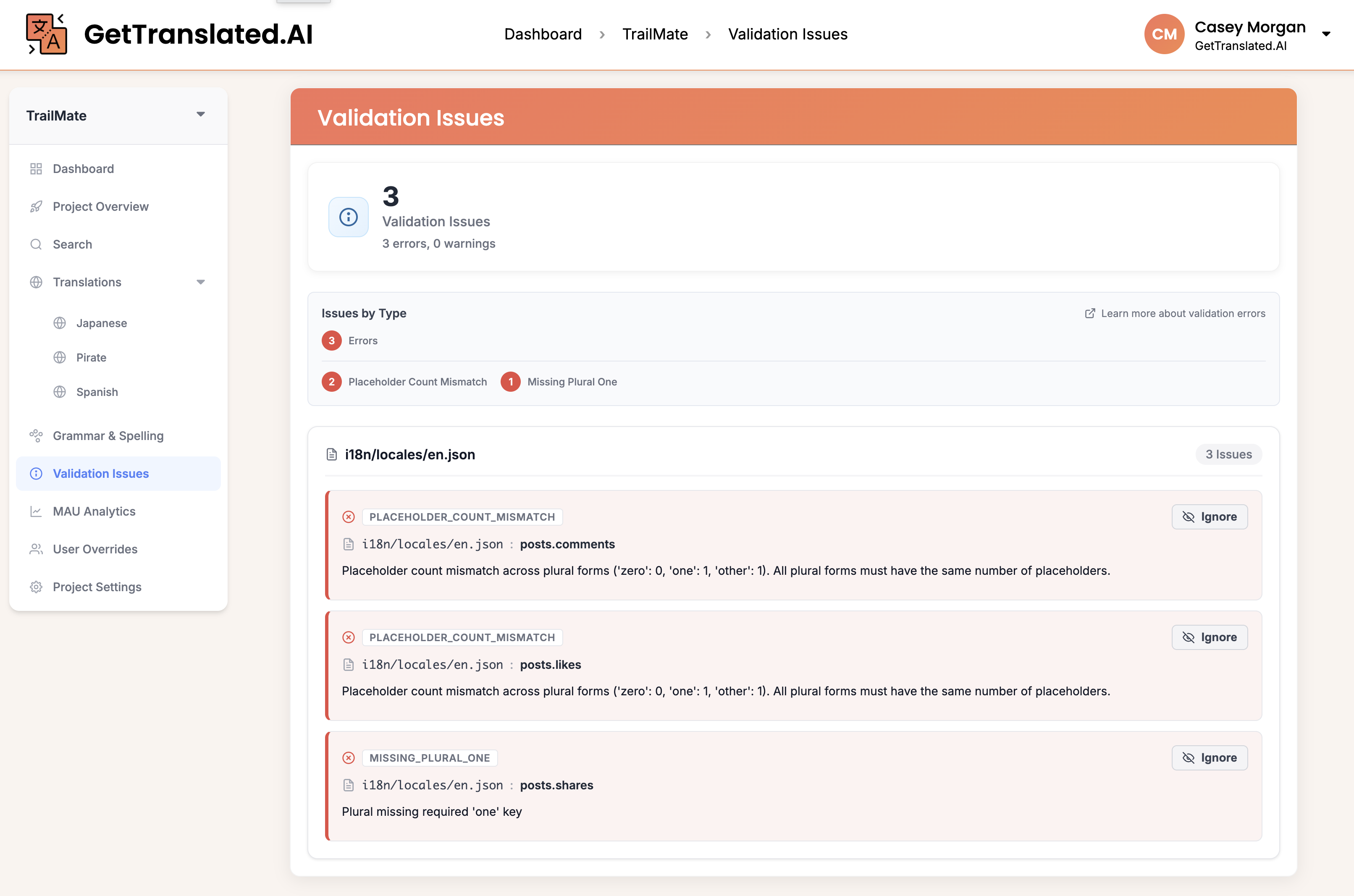 Screenshot 4 of GetTranslated.AI