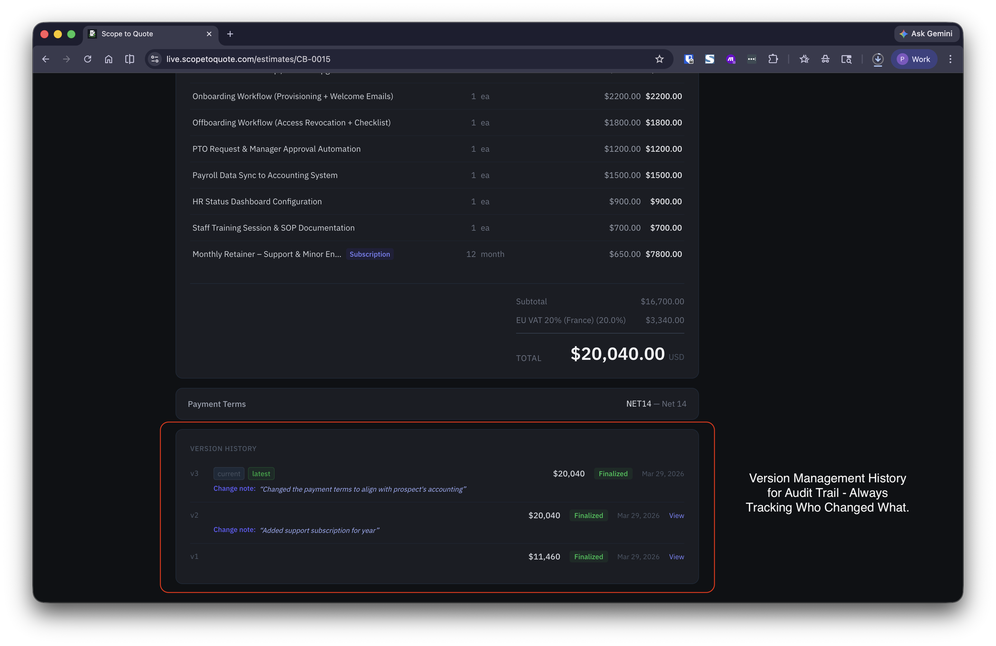 Screenshot 7 of ScopeToQuote