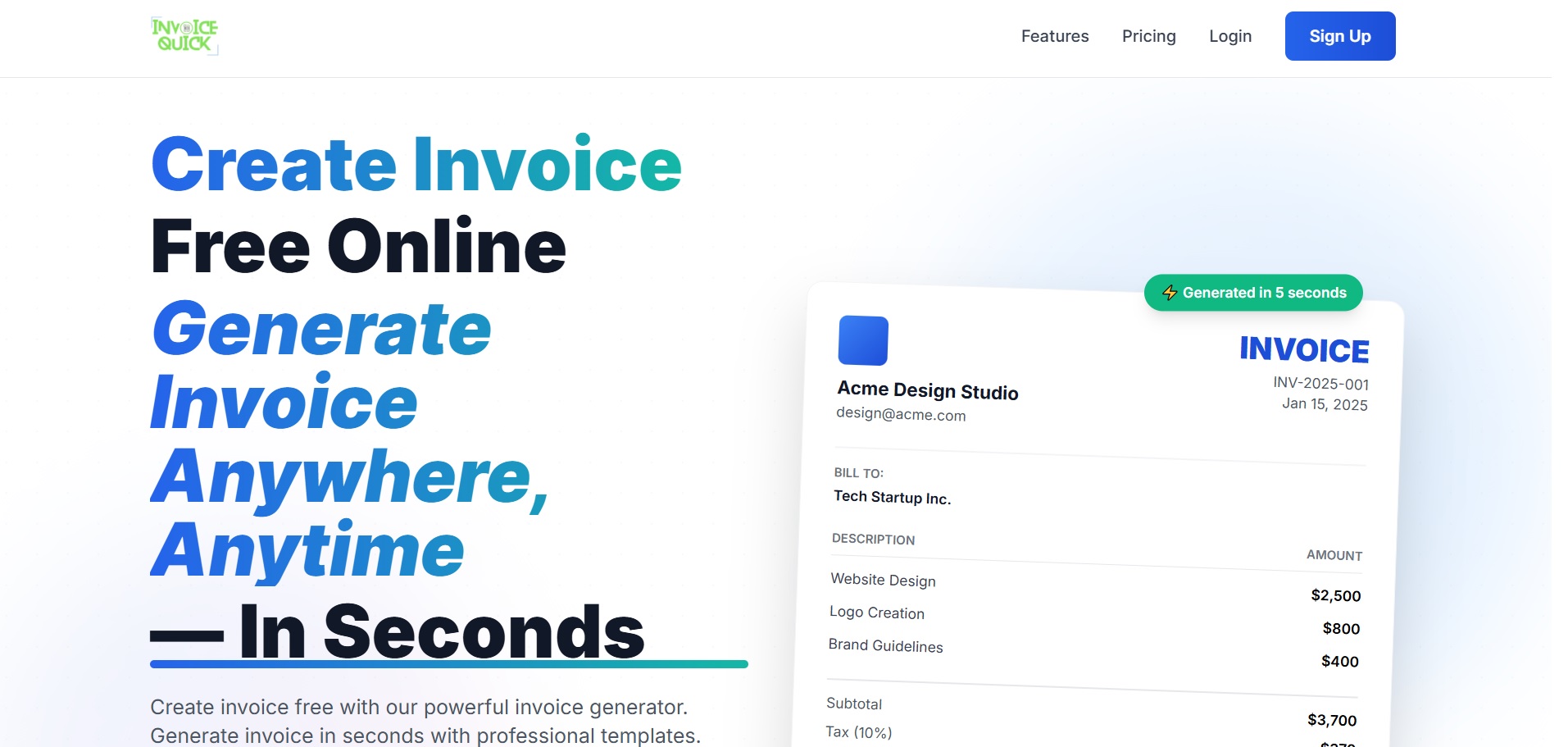 Screenshot 3 of InvoiceQuick