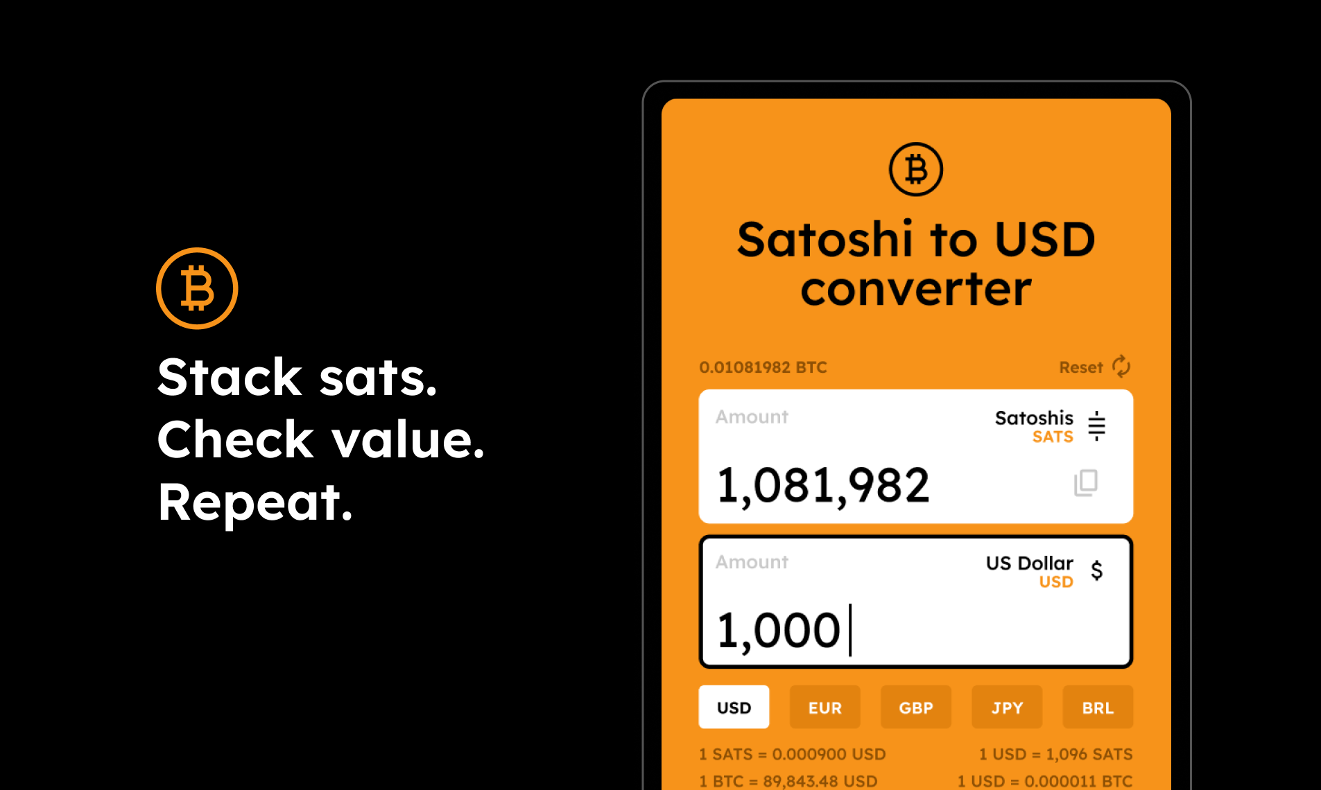 Screenshot 3 of Sats2USD Converter