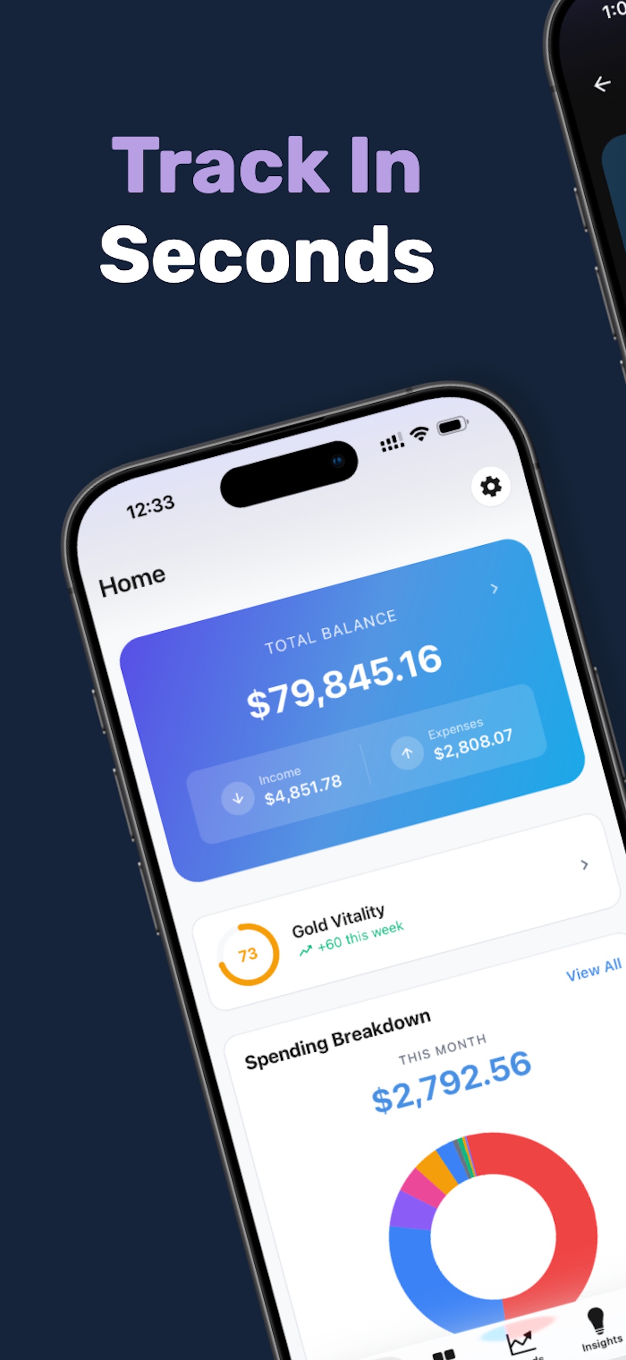 Screenshot 1 of Finly: Private Expense Tracker