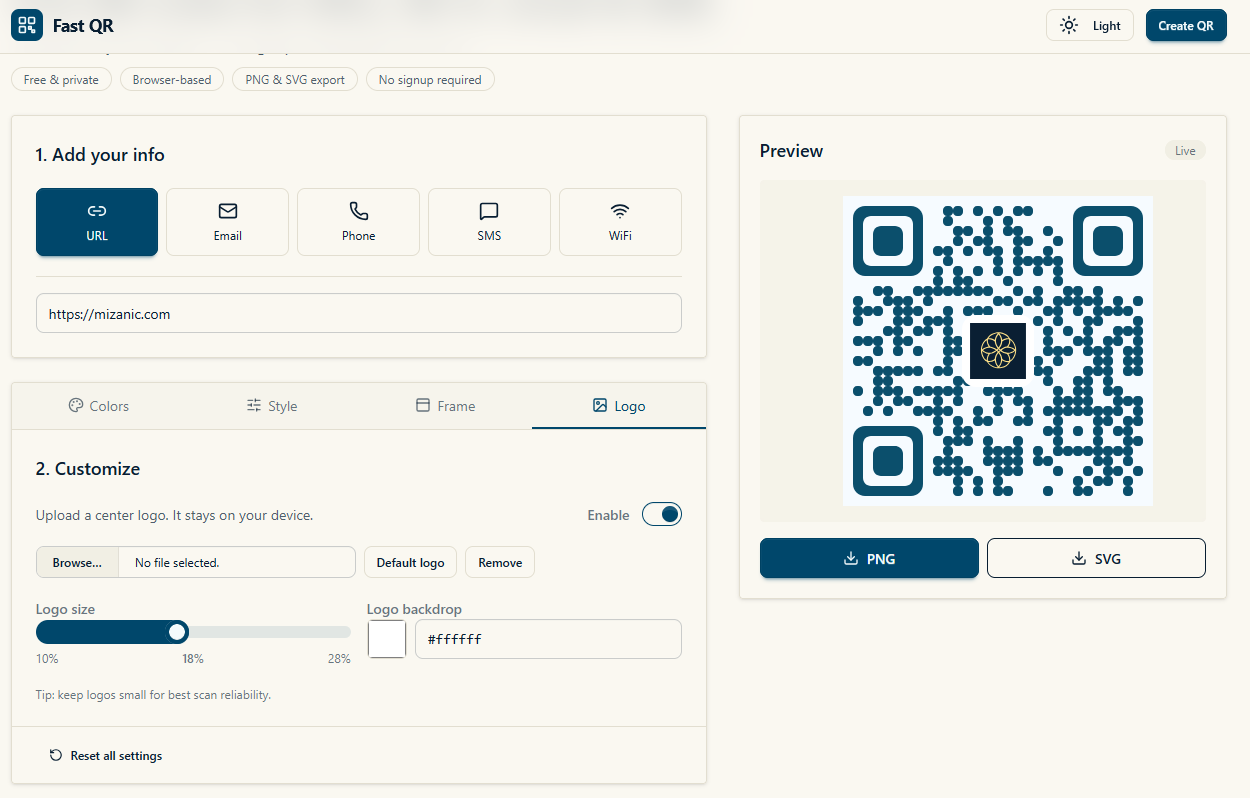 Screenshot 3 of Fast QR
